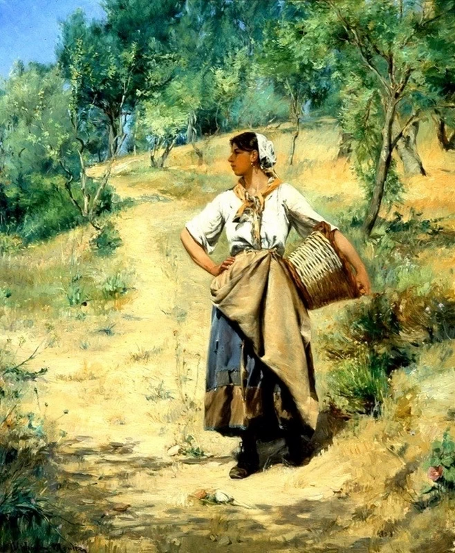  23-Alphonse Moutte-La lavandaia 